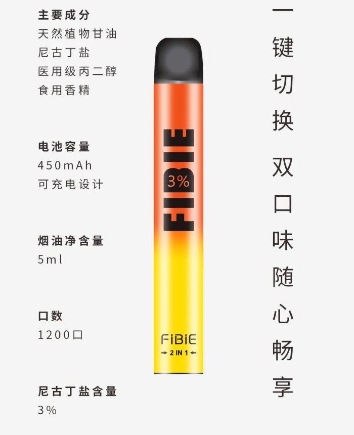 FIBIE非比无双一次性小烟产品参数